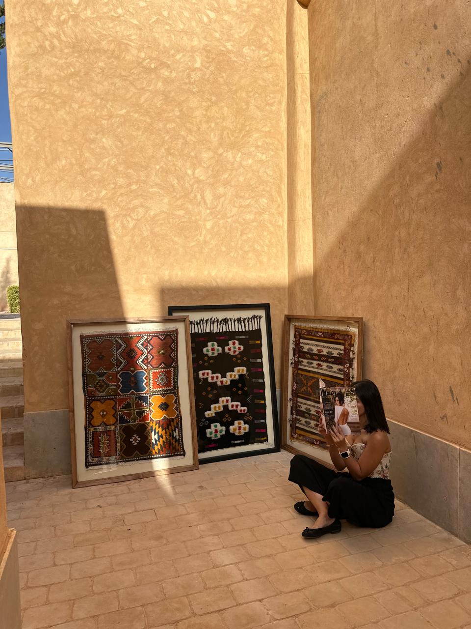 Joelle - Framed Moroccan Rug Wall Art