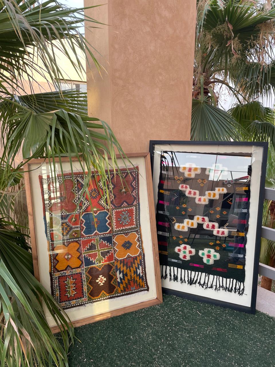 Chmicha- Framed Moroccan Rug Wall Art