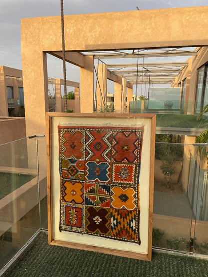 Chmicha- Framed Moroccan Rug Wall Art