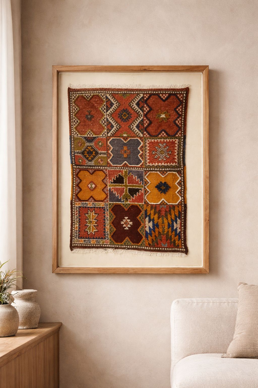 Chmicha- Framed Moroccan Rug Wall Art