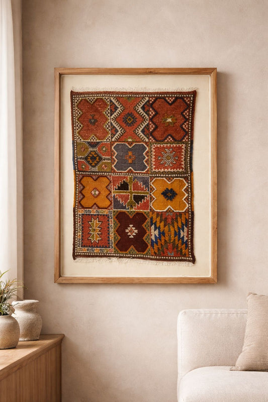 Chmicha- Framed Moroccan Rug Wall Art