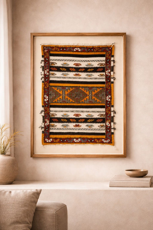 Joelle - Framed Moroccan Rug Wall Art
