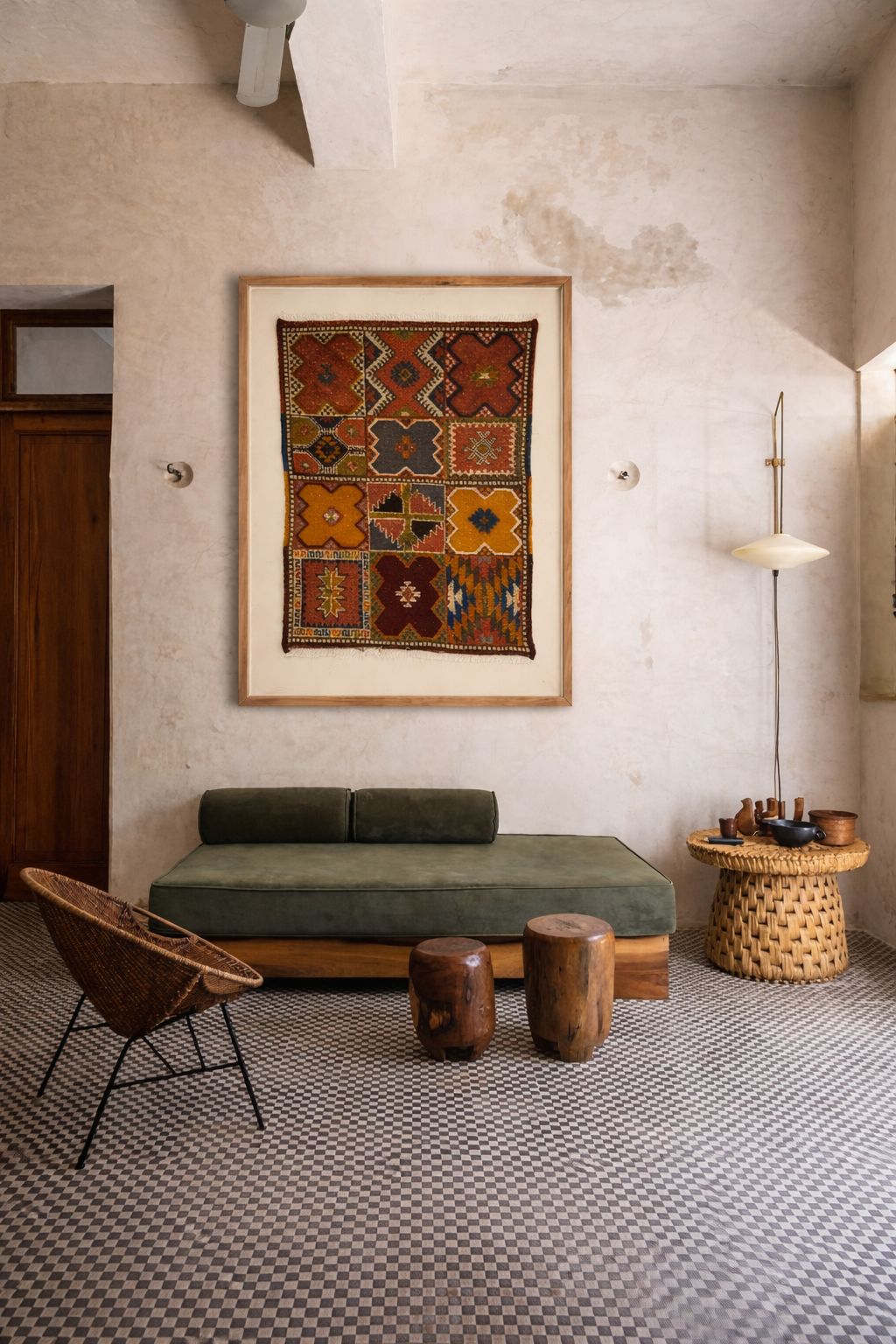 Chmicha- Framed Moroccan Rug Wall Art