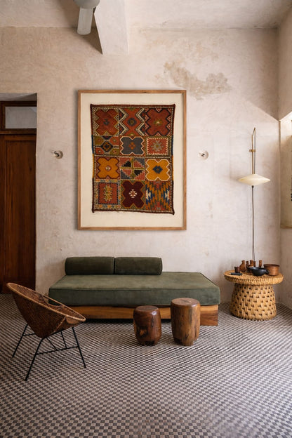 Chmicha- Framed Moroccan Rug Wall Art